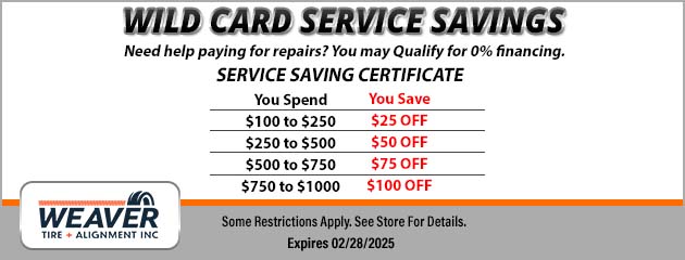 Wild Card Service Savings